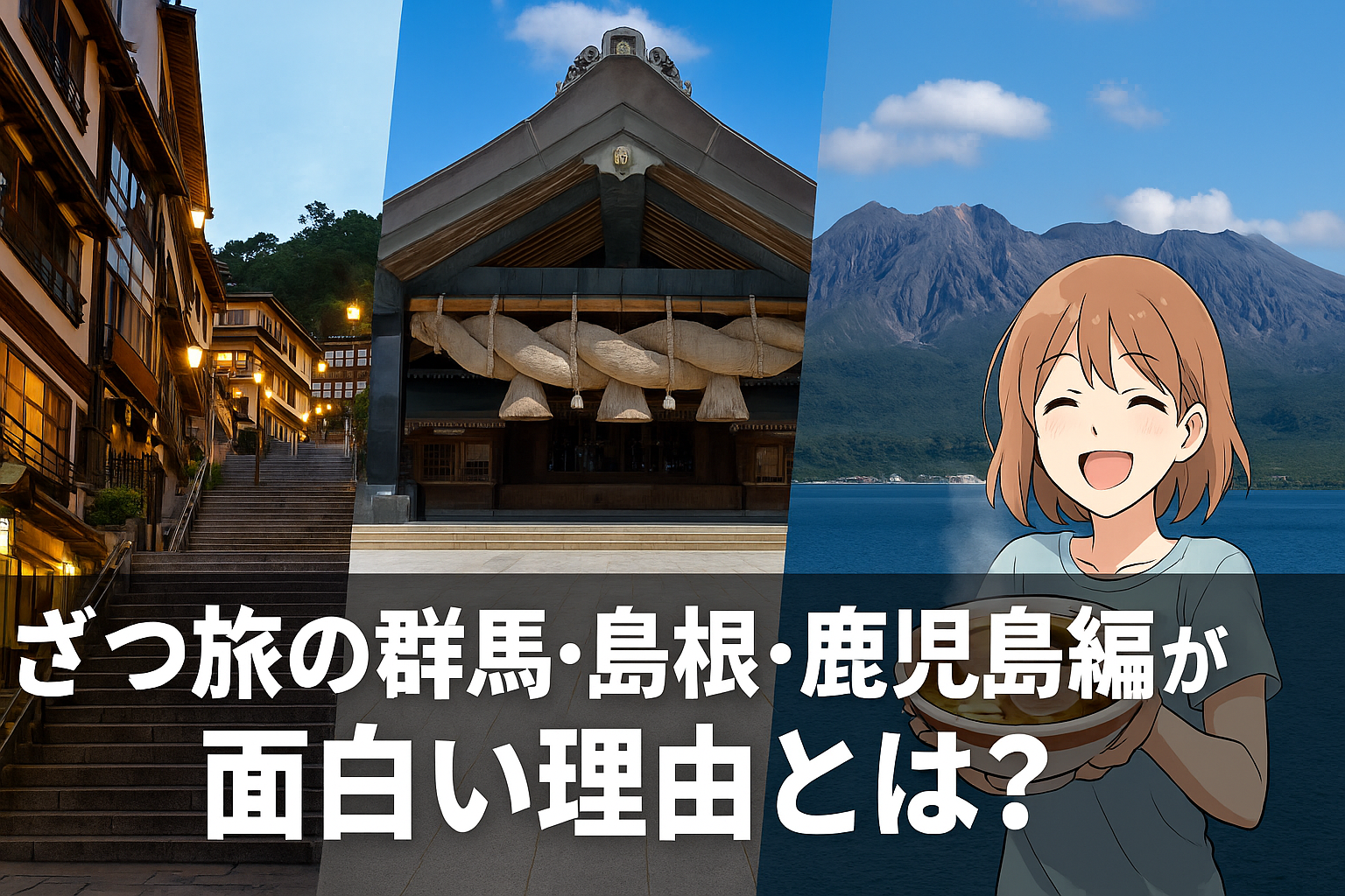 ざつ旅の群馬・島根・鹿児島編が面白い理由とは？