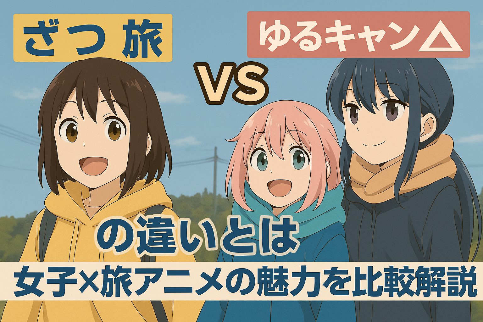 ざつ旅とゆるキャンの違いとは？女子×旅アニメの魅力を徹底比較！