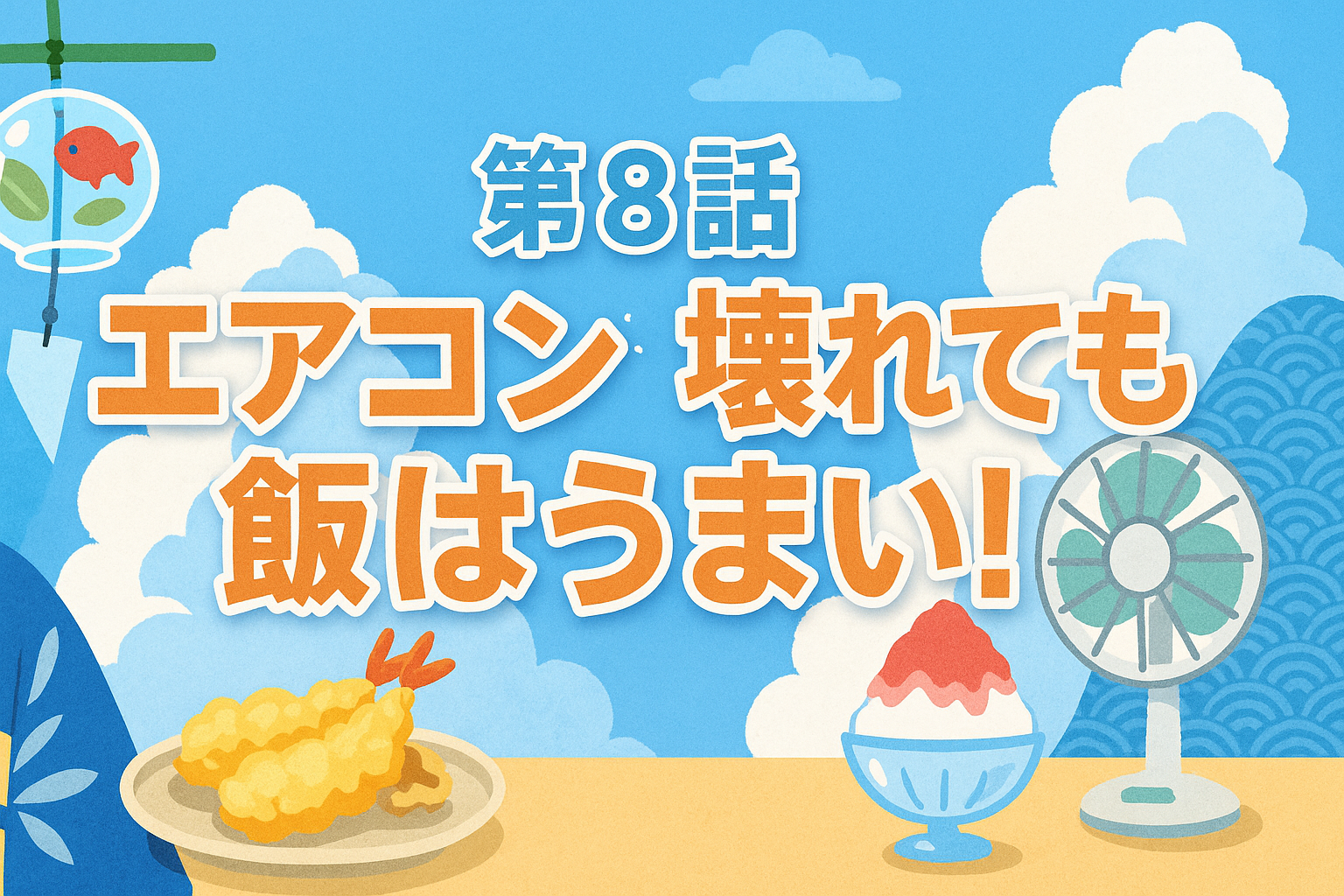 日々は過ぎれど飯うまし第8話｜エアコン騒動でも心あたたまる夏