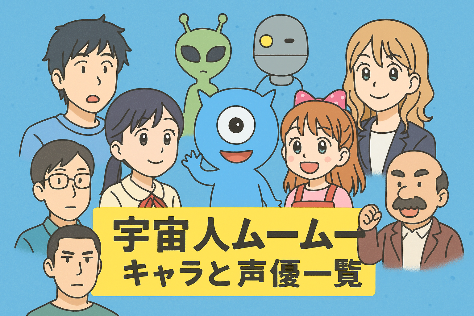 宇宙人ムームーのキャラ＆声優一覧｜桜子・ムームー他全登場人物紹介