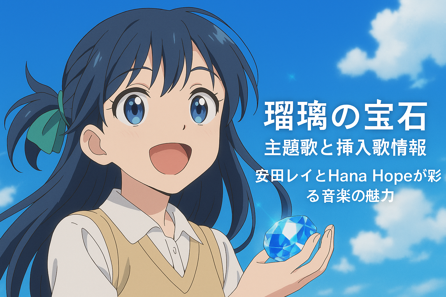 「瑠璃の宝石 」主題歌と挿入歌情報｜安田レイとHana Hopeの魅力を解説