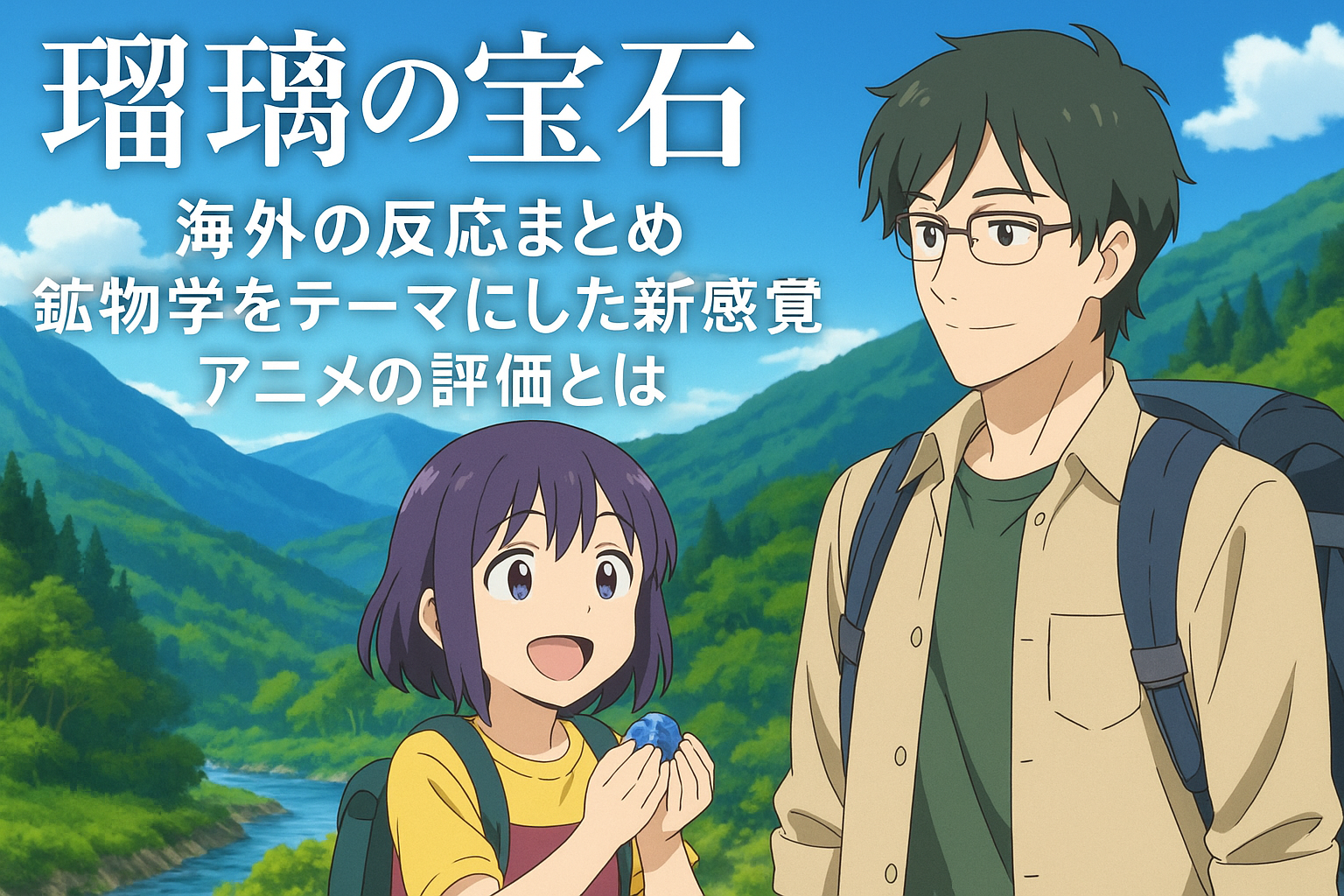 「瑠璃の宝石」の海外の反応と鉱物学アニメの評価とは