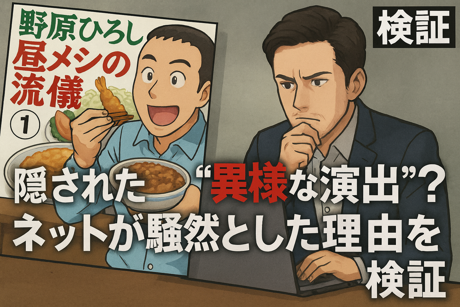 「野原ひろし 昼メシの流儀」に隠された“異様な演出”？ネットが騒然とした理由を検証